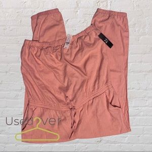 NY&CO SOHO ST. strapless Jumpsuit Pink SZ. XL/16 NWT
